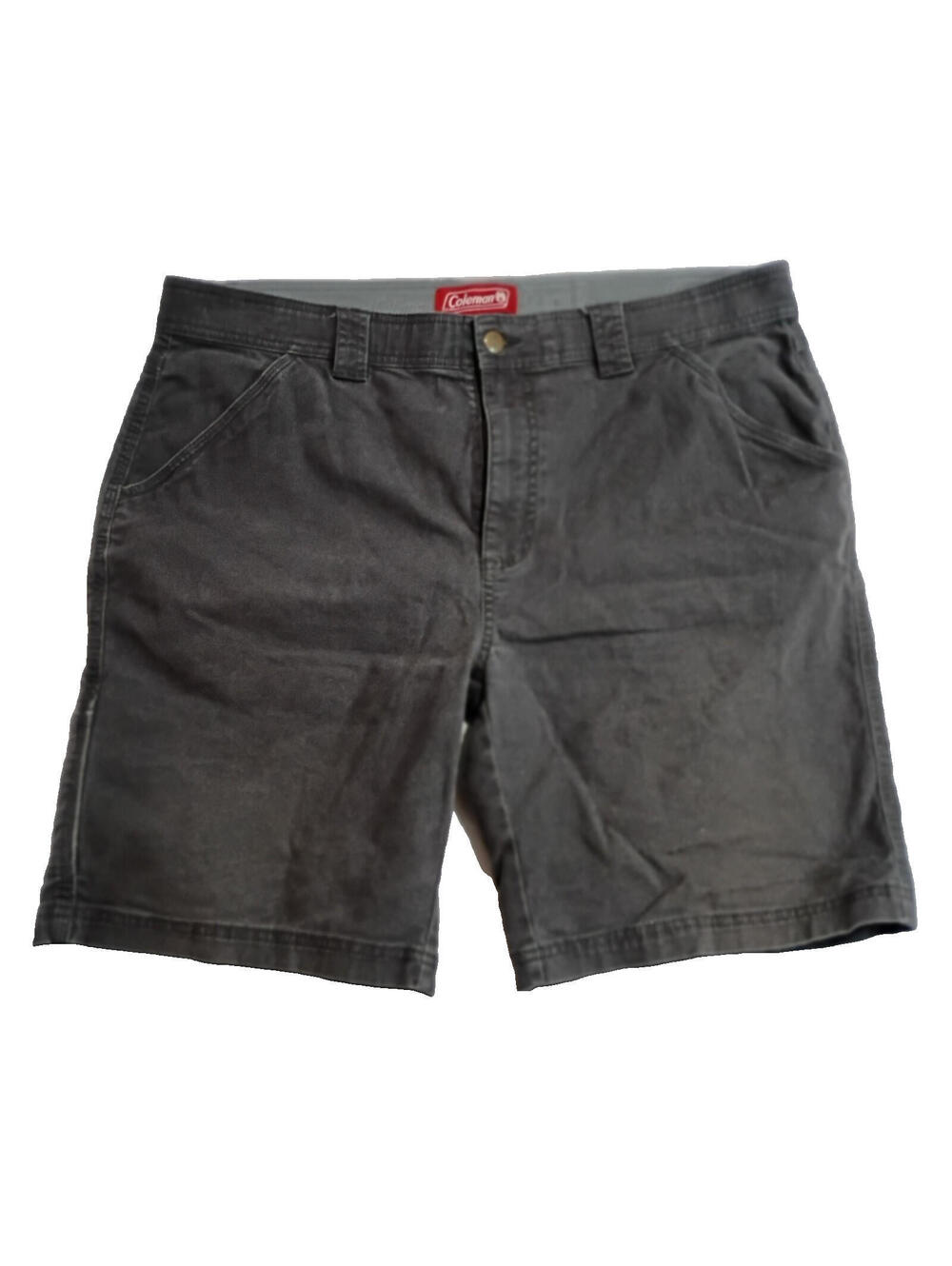 Coleman Carpenter Cargo Shorts Gray Size 38 Cotton Y2K Stretch Work Outdoor
